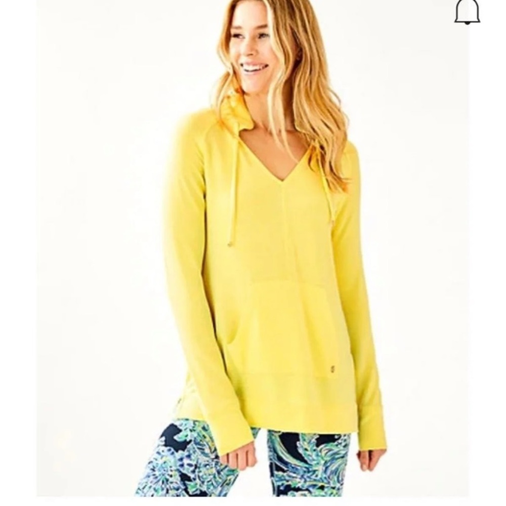 Lilly Pulitzer luxletic cassie popover yellow size XL